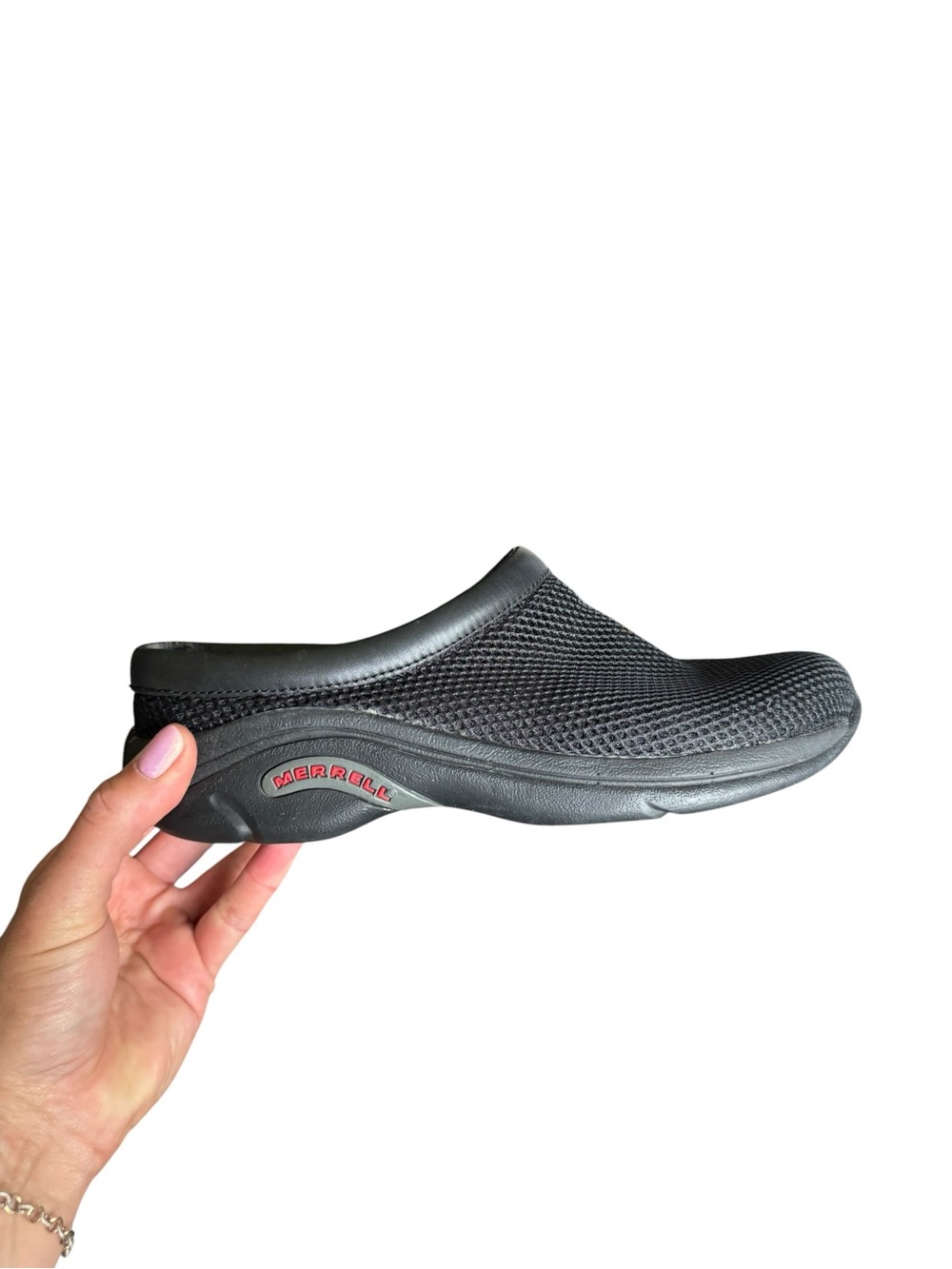 Merrell Encore Mesh Slide Black Comfort Clogs Slip On Shoes Women’s 8.5